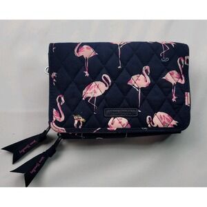 VERA BRADLEY ALL IN ONE *FLAMINGO FIESTA* RETIRED * EUC